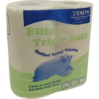 Click for a bigger picture.Elite Triple Soft Toilet Roll - 3 ply 19.6m X 112mm With Extra Long Perf 40 per case