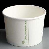 Click for a bigger picture.Biodegradable Soup Containers - White 12oz 500 per case