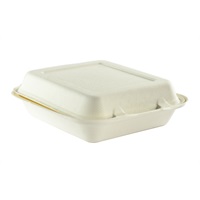 Click for a bigger picture.Goodlife/Bagasse Lunch Box - 235mmx230mmx75mm 200 per case