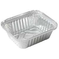 Click for a bigger picture.No 2 Foil Rectangular Containers - 141x116x41mm 1000 per case
