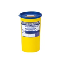 Click for a bigger picture.Pharma Bin With Blue Lid - 5 litre