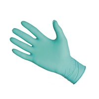 Click for a bigger picture.Nitrile Gloves - Green size 8