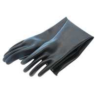 Click for a bigger picture.Guantlet Gloves - Black Size 9 Large