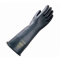 Click for a bigger picture.Heavy Weight Marigold Gloves - Black Medium