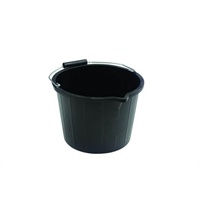 Click for a bigger picture.Builders Bucket - Black 14 litre