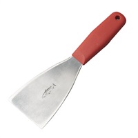 Click for a bigger picture.Steel Hand Scraper - Red 75mm