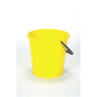 Click for a bigger picture.Plastic Bucket - Yellow  10 Litre