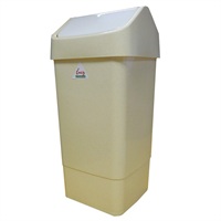 Click for a bigger picture.Swing Top Bin - Beige 50 litre