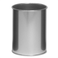 Click for a bigger picture.Circular Bin - Silver 15 litre