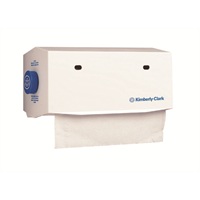 Click for a bigger picture.Rolled Hand Towel Dispenser - White 10 inch