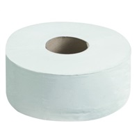 Click for a bigger picture.Kleenex Toilet Tissue Jumbo Roll - White 190m 6 per case