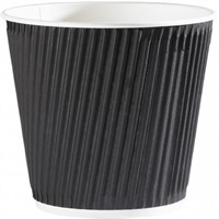 Click for a bigger picture.Ripple Weave Cups - Black 12oz 500 per case