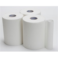 Click for a bigger picture.Baywest Hand Towel Rolls - White 20cmx100m 12 per case