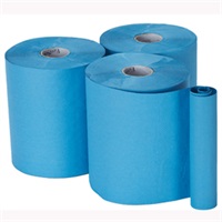 Click for a bigger picture.Bay West Embossed Roll Towel - Blue 1ply 155m