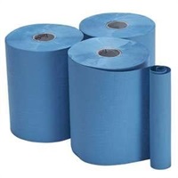 Click for a bigger picture.Embossed Roll Towel - Blue 1ply 200mmx155m 6 per case