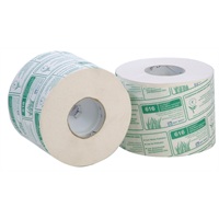 Click for a bigger picture.Bay West Ecosoft Toilet Roll - 2ply White 71.25m 625 sheets per roll  36 Per Case