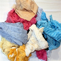 Click for a bigger picture.Towelling Polywrapped Rags - Mixed Coloured  9kg