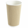 Click here for more details of the Double Walled Ripple Paper Cups - Brown 16oz 500 per case