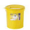 Click here for more details of the Sharps Bin With Yellow Lid - Yellow 22 litre