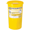 Click here for more details of the Sharps Bin With Yellow Lid - 5 litre