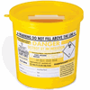 Click here for more details of the Sharps Bin With Yellow Lid - 2.5 litre