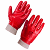 Click here for more details of the Knit Wrist Pvc Gloves - Red Size 10 [40]