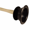 Click here for more details of the Sink Plunger With Wooden Handle - 16 inch