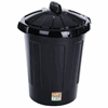 Click here for more details of the Eden Plastic Bin Complete With Lid - Black 80 litre