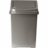 Click here for more details of the Swing Top Bin - Silver  50 litre