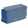 Click here for more details of the Z-Fold Hand Towels - Blue 1ply 3000 per case