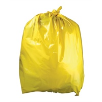 Click for a bigger picture.Clinical Refuse Sacks - Yellow 15x28x39 inch 200 per case