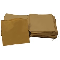 Click for a bigger picture.Kraft Strung Bags - Brown 10x10 inch 1000 per case