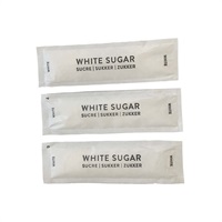Click for a bigger picture.Metallic White Sugar Sachets 1000 per case