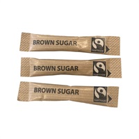 Click for a bigger picture.Fairtrade Brown Sugar Sticks 1000 per case