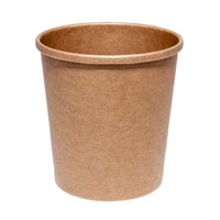 Click for a bigger picture.Kraft Paper Soup containter- 16oz  97x97x100mm 500 per case