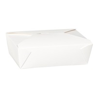 Click for a bigger picture.No 3 Dispo-Pak Food Containers - White 200 per case