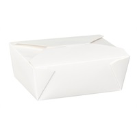 Click for a bigger picture.No 8 Dispo-Pak Food Containers - White 300 per case