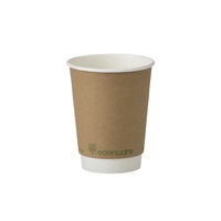 Click for a bigger picture.Edenware Double Wall Bio Deg Cups - Kraft 500 per case