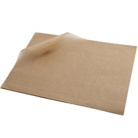 Click for a bigger picture.Plain Greaseproof Paper - Brown 25x35cm 1000 per case