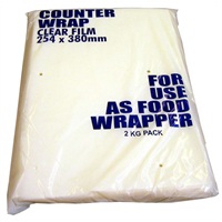 Click for a bigger picture.Counter Wrap - Clear 2kg 250x375mm  10x15 inch