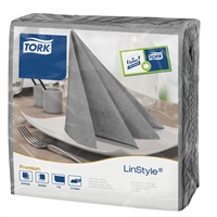 Click for a bigger picture.Napkins - Linstyle  - Grey 40cm 600 per case