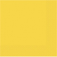 Click for a bigger picture.Napkins -Yellow 40cm 2ply