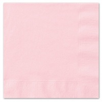 Click for a bigger picture.Napkins - Pink 40cm 3ply