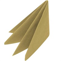 Click for a bigger picture.Napkins - Gold 40cm 3ply