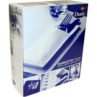 Click for a bigger picture.Duniletto Slim Pocket Napkins - White 40x33cm  260 per case