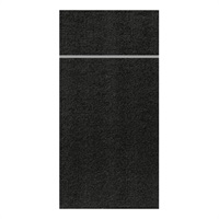 Click for a bigger picture.Duniletto Slim Pocket Napkins - Black 40x33cm 260 per case