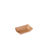 Click for a bigger picture.Ecocraft Food Trays - Brown/Kraft 1/4 pound 1000 per case