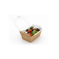 Click for a bigger picture.Food To Go Box With Window - Small 80125x60mm 250 Per Case