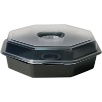 Click for a bigger picture.Octaview Box and lid with dressing Glass - Large 230x230mm
