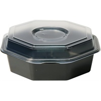 Click for a bigger picture.Octaview Box & lid with dressing glass - Medium 190x190mm